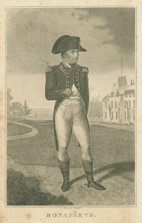 Napoleon I at Malmaison, after painting by Jean-Baptiste Isabey, 1802